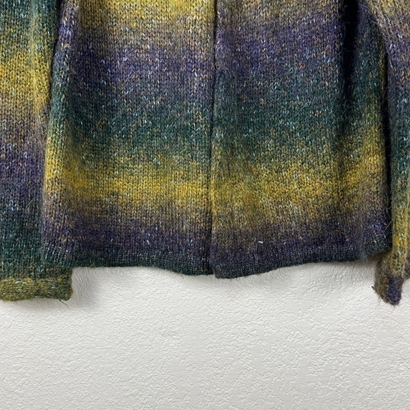 PBJ Sport Vintage Ombre Two Button Long Sleeve Cardigan Size Medium Women - Picture 5 of 11